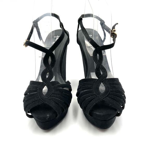 FASHION by MARIPAZ black vegan wedges size 10 - Picture 11 of 12